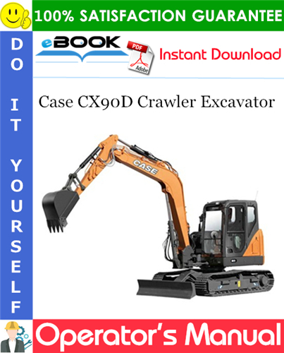 Thumbnail ☆☆ Best ☆☆ Case CX90D Crawler Excavator Operators Manual