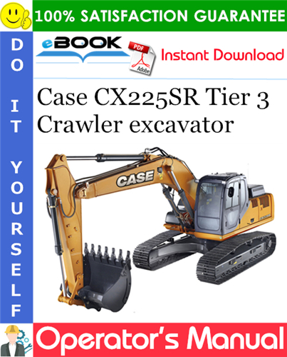 Thumbnail ☆☆ Best ☆☆ Case CX225SR Tier 3 Crawler excavator Operators Manual