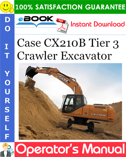 Thumbnail ☆☆ Best ☆☆ Case CX210B Tier 3 Crawler Excavator Operators Manual