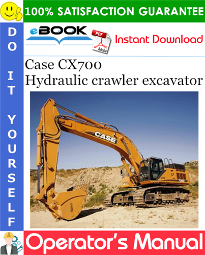 Thumbnail ☆☆ Best ☆☆ Case CX700 Hydraulic crawler excavator Operators Manual
