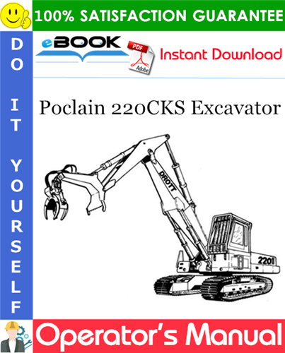 Thumbnail ☆☆ Best ☆☆ Poclain 220CKS Excavator Operators Manual