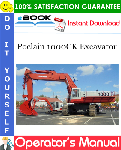Thumbnail ☆☆ Best ☆☆ Poclain 1000CK Excavator Operators Manual