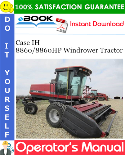 Thumbnail ☆☆ Best ☆☆ Case IH 8860/8860HP Windrower Tractor Operators Manual