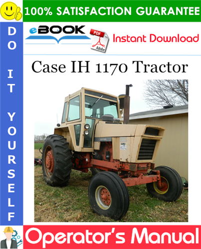 Thumbnail ☆☆ Best ☆☆ Case IH 1170 Tractor Operators Manual (SN: 8675001 and After)