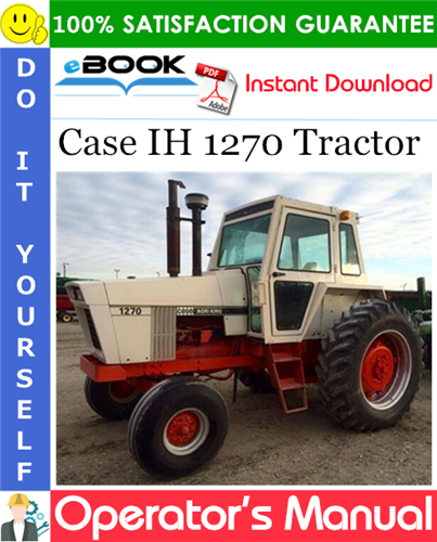 Thumbnail ☆☆ Best ☆☆ Case IH 1270 Tractor Operators Manual (Starting with SN 8736001)
