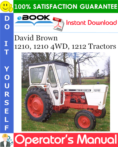 Thumbnail ☆☆ Best ☆☆ David Brown 1210, 1210 4WD, 1212 Tractors Operators Manual