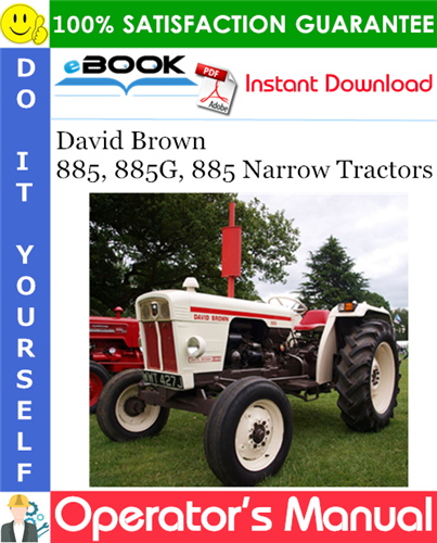 Thumbnail ☆☆ Best ☆☆ David Brown 885, 885G, 885 Narrow Tractors Operators Manual