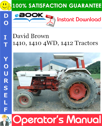 Thumbnail ☆☆ Best ☆☆ David Brown 1410, 1410 4WD, 1412 Tractors Operators Manual