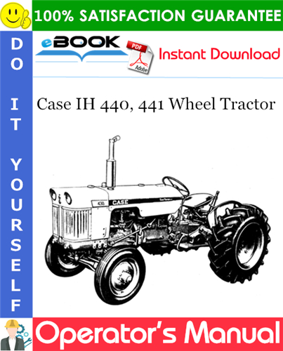 Thumbnail ☆☆ Best ☆☆ Case IH 440, 441 Wheel Tractor Operators Manual