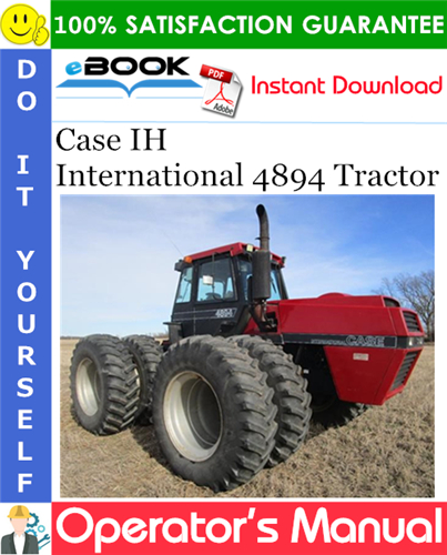 Thumbnail ☆☆ Best ☆☆ Case IH International 4894 Tractor Operators Manual
