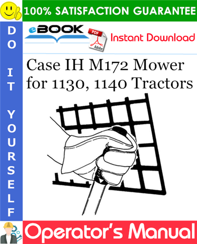 Thumbnail ☆☆ Best ☆☆ Case IH M172 Mower Operators Manual (for 1130, 1140 Tractors)