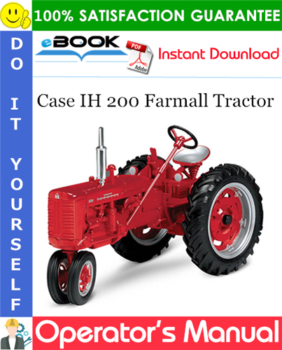 Thumbnail ☆☆ Best ☆☆ Case IH 200 Farmall Tractor Operators Manual