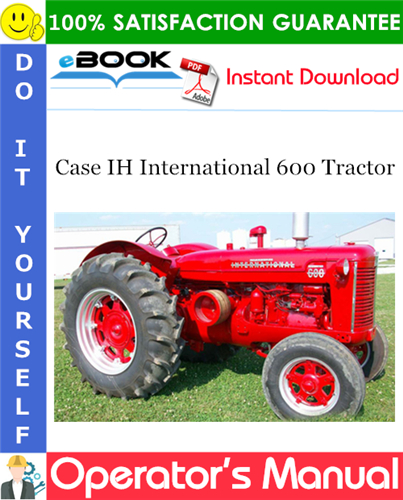 Thumbnail ☆☆ Best ☆☆ Case IH International 600 Tractor Operators Manual