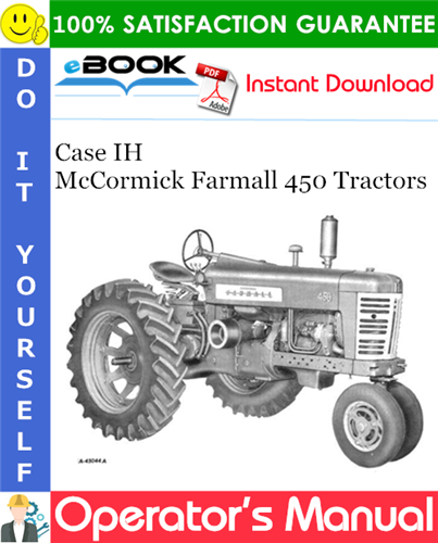 Thumbnail ☆☆ Best ☆☆ Case IH McCormick Farmall 450 Tractors Operators Manual #1