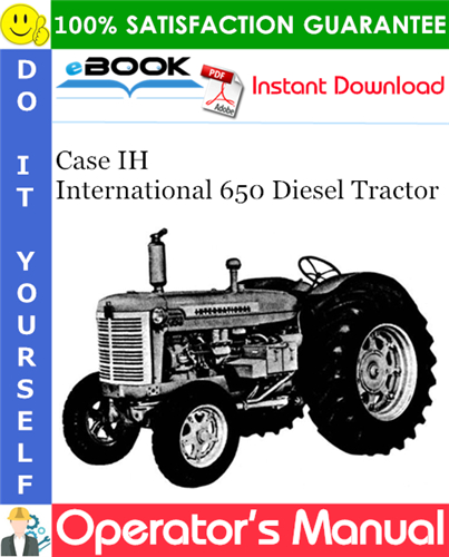Thumbnail ☆☆ Best ☆☆ Case IH International 650 Diesel Tractor Operators Manual