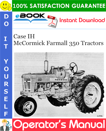 Thumbnail ☆☆ Best ☆☆ Case IH McCormick Farmall 350 Tractors Operators Manual