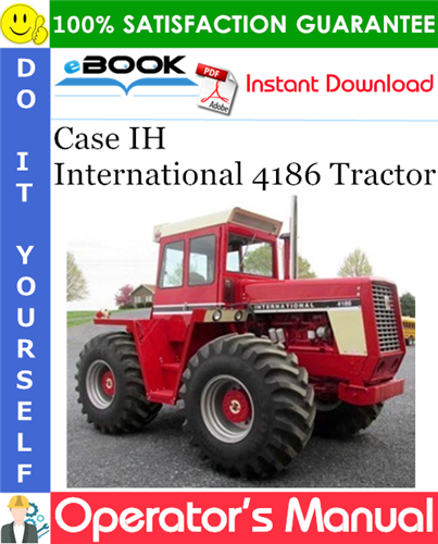 Thumbnail ☆☆ Best ☆☆ Case IH International 4186 Tractor Operators Manual