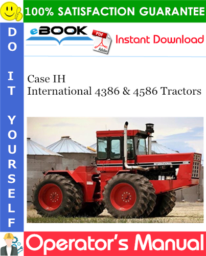 Thumbnail ☆☆ Best ☆☆ Case IH International 4386 & 4586 Tractors Operators Manual