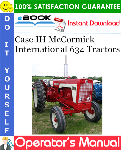 Thumbnail ☆☆ Best ☆☆ Case IH McCormick International 634 Tractors Operators Manual