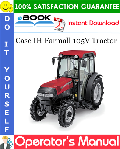 Thumbnail ☆☆ Best ☆☆ Case IH Farmall 105V Tractor Operators Manual