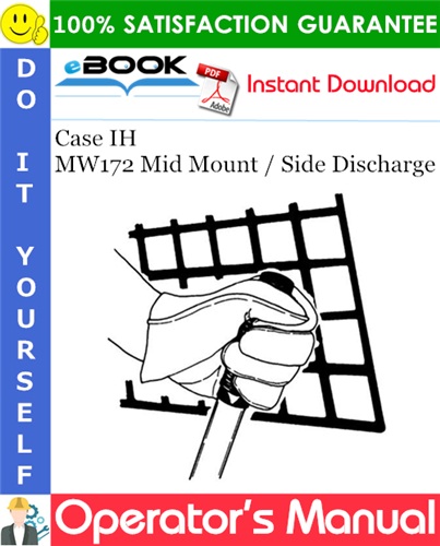 Thumbnail ☆☆ Best ☆☆ Case IH MW172 Mid Mount / Side Discharge Operators Manual