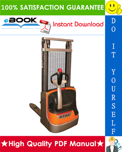 Thumbnail ☆☆ Best ☆☆ Still EXV-10 Basic, EXV-10, EXV-12, EXV-12 Li Electric Pallet Stacker In Pedestrian Mode Service Repair Manual