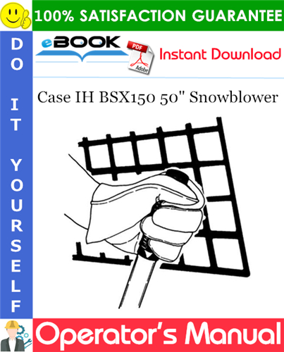Thumbnail ☆☆ Best ☆☆ Case IH BSX150 50 Snowblower Operators Manual (for Tractors DX18E, DX24E)