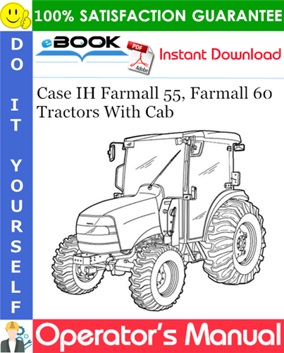 Thumbnail ☆☆ Best ☆☆ Case IH Farmall 55, Farmall 60 Tractors With Cab Operators Manual