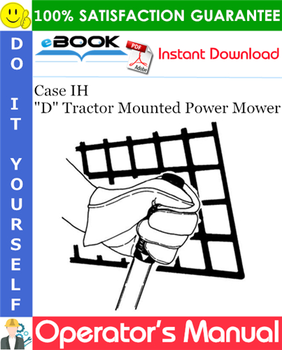 Thumbnail ☆☆ Best ☆☆ Case IH D Tractor Mounted Power Mower Operators Manual