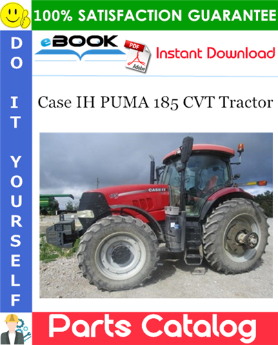 Thumbnail ☆☆ Best ☆☆ Case IH PUMA 185 CVT Tractor Parts Catalog Manual