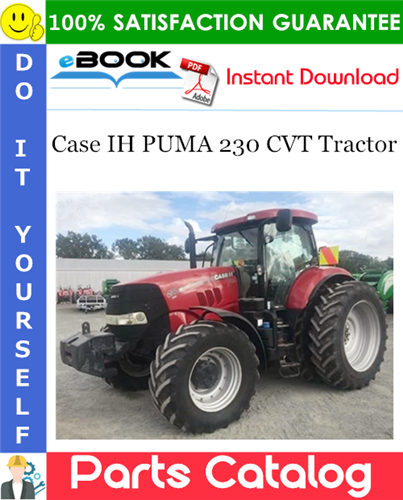 Thumbnail ☆☆ Best ☆☆ Case IH PUMA 230 CVT Tractor Parts Catalog Manual