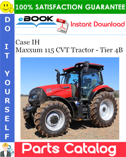 Thumbnail ☆☆ Best ☆☆ Case IH Maxxum 115 CVT Tractor - Tier 4B Parts Catalog Manual