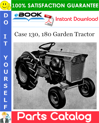 Thumbnail ☆☆ Best ☆☆ Case 130, 180 Garden Tractor Parts Catalog Manual