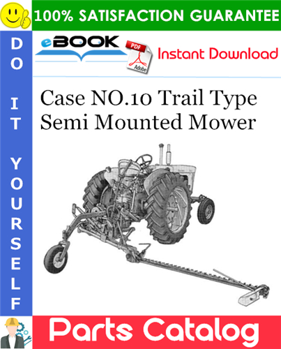 Thumbnail ☆☆ Best ☆☆ Case NO.10 Trail Type Semi Mounted Mower Parts Catalog Manual