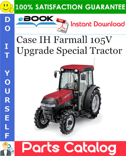 Thumbnail ☆☆ Best ☆☆ Case IH Farmall 105V Upgrade Special Tractor Parts Catalog Manual