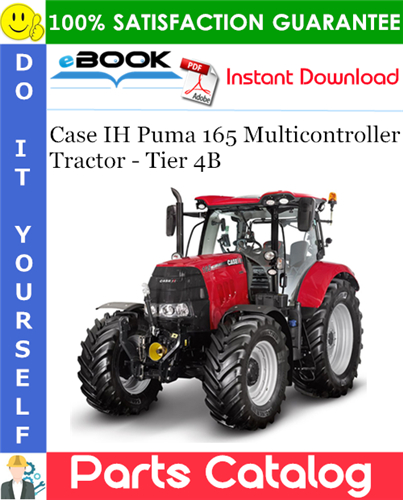 Thumbnail ☆☆ Best ☆☆ Case IH Puma 165 Multicontroller Tractor - Tier 4B Parts Catalog Manual