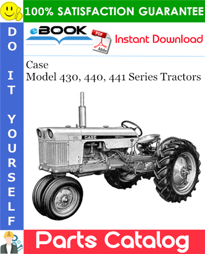 Thumbnail ☆☆ Best ☆☆ Case Model 430, 440, 441 Series Tractors Parts Catalog Manual
