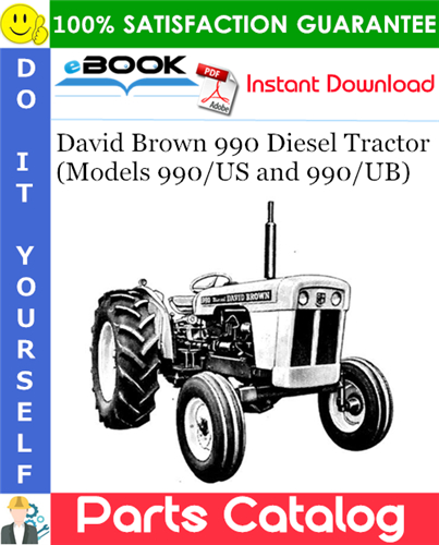 Thumbnail ☆☆ Best ☆☆ David Brown 990 Diesel Tractor (Models 990/US and 990/UB) Parts Catalog Manual