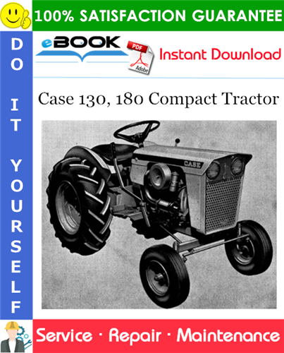 Thumbnail ☆☆ Best ☆☆ Case 130, 180 Compact Tractor Service Repair Manual
