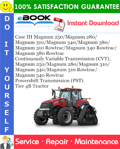 Thumbnail ☆☆ Best ☆☆ Case IH Magnum 250 / Magnum 280 / Magnum 310 / Magnum 340 / Magnum 380 / Magnum 310 Rowtrac / Magnum 340 Rowtrac / Magnum 380 Rowtrac Continuously Variable Trans