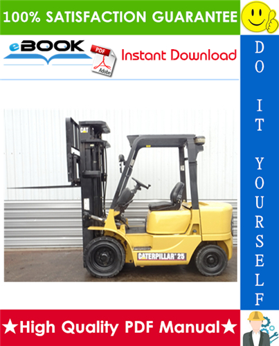 Thumbnail ☆☆ Best ☆☆ Caterpillar Cat DP20K AC, DP25K AC, DP30K AC, DP35K AC Lift Trucks Chassis & Mast Service Repair Manual