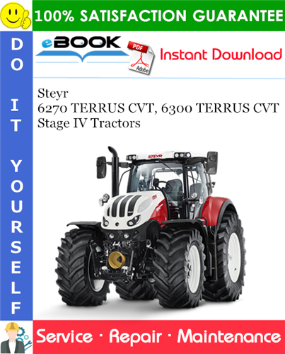 Thumbnail ☆☆ Best ☆☆ Steyr 6270 TERRUS CVT, 6300 TERRUS CVT Stage IV Tractors Service Repair Manual