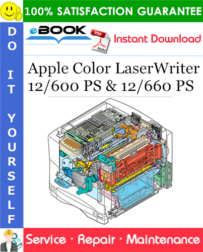 Thumbnail ☆☆ Best ☆☆ Apple Color LaserWriter 12/600 PS & 12/660 PS Service Repair Manual