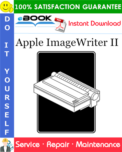 Thumbnail ☆☆ Best ☆☆ Apple ImageWriter II Service Repair Manual