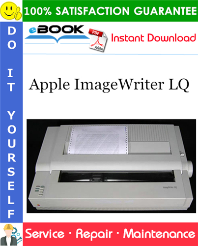 Thumbnail ☆☆ Best ☆☆ Apple ImageWriter LQ Service Repair Manual
