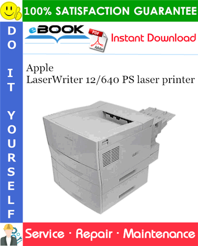 Thumbnail ☆☆ Best ☆☆ Apple LaserWriter 12/640 PS laser printer Service Repair Manual