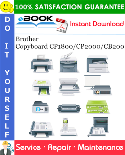 Thumbnail ☆☆ Best ☆☆ Brother Copyboard CP1800/CP2000/CB200 Service Repair Manual