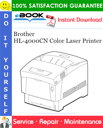 Thumbnail ☆☆ Best ☆☆ Brother HL-4000CN Color Laser Printer Service Repair Manual