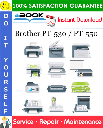 Thumbnail ☆☆ Best ☆☆ Brother PT-530 / PT-550 Service Repair Manual