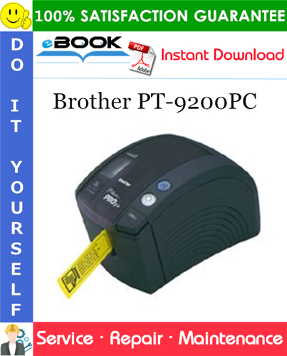 Thumbnail ☆☆ Best ☆☆ Brother PT-9200PC Service Repair Manual